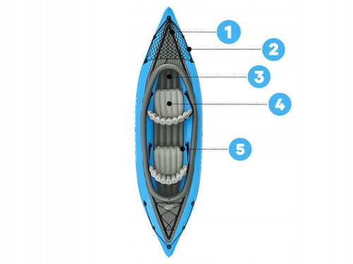 Kajak Dmuchany 2 os. Champion Bestway 65131 Pompka Wiosła Torba MODEL 2024 na Arena.pl