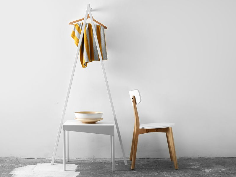 Wieszak CONTER 30 - biały, do przedpokoju, wieszak do biura zdjęcie 3