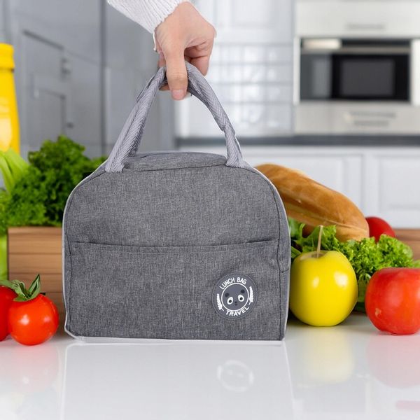 TORBA TERMICZNA śniadaniowa do pracy na jedzenie lunch torebka plażowa zdjęcie 3