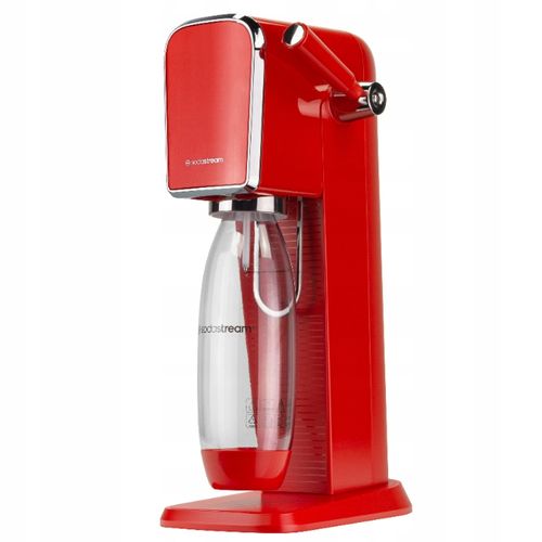 ZESTAW SATURATOR SODASTREAM ART RED TRZY BUTELKI NABÓJ + DODATKI na Arena.pl