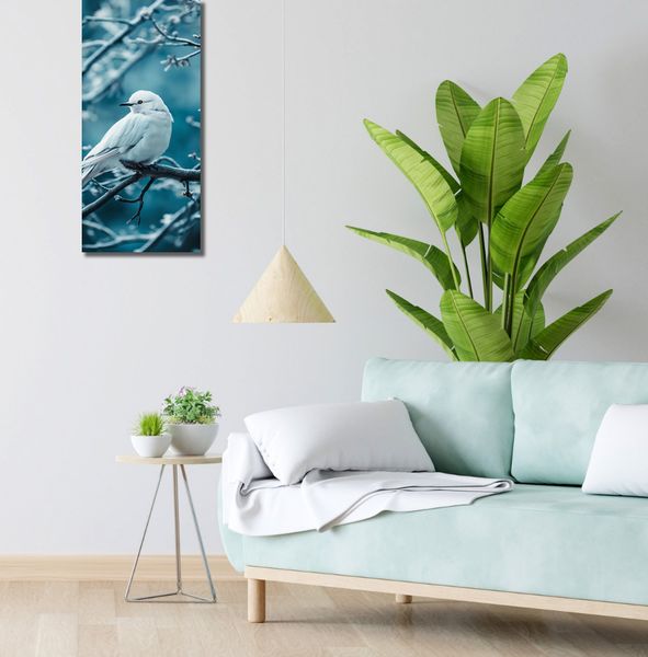 Obraz 30x70cm Perłowy Ptak zdjęcie 2