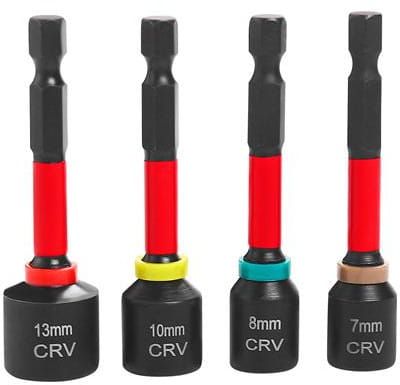 Zestaw nasadek magnetycznych do wkrętów walizka 4 sztuki UDAROWE na Arena.pl