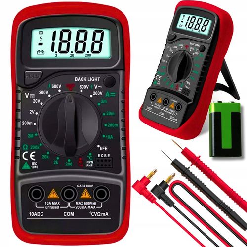 MULTIMETR MIERNIK PRĄDU CYFROWY ELEKTRYCZNY LCD na Arena.pl