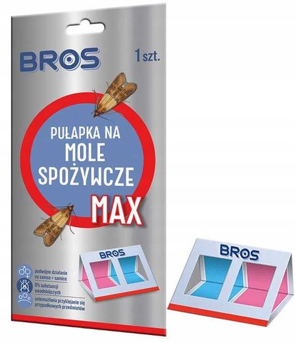 bros - pułapka na mole spożywcze max - na samce i samice - 1 szt. na Arena.pl