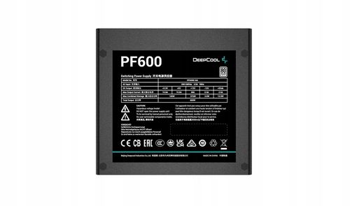 Zasilacz Deepcool PF600 600W 80 PLUS na Arena.pl