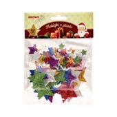 NAKLEJKI Z PIANKI PVX01 BREWIS GWIAZDKI BROKAT