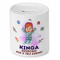 Skarbonka 330 Ml Dla Kingi Córki Dziecka Z Nadrukiem Ze Zdjęciem