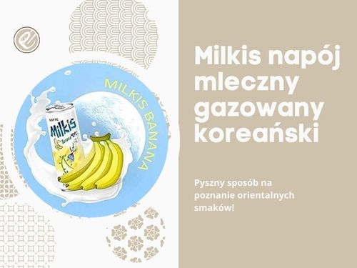 Napój mleczny koreański bananowy milkis bezalkoholowy gazowany o smaku banana puszka 250ml na Arena.pl