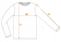 NEO T-SHIRT KOSZULKA ROBOCZA Z DŁUGIM RĘKAWEM Z NADRUKIEM NEO ROZMIAR M