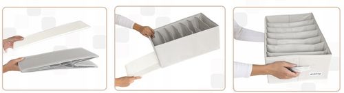 2x organizer XXL pudełko pojemnik na ubrania jeansy do szuflady na Arena.pl