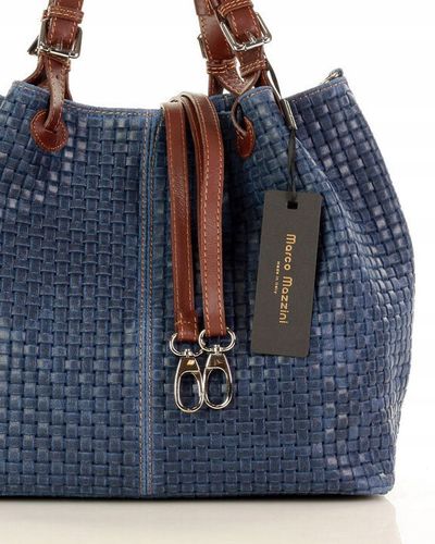 Torebka damska kuferek do ręki skórzany koszyk na Arena.pl