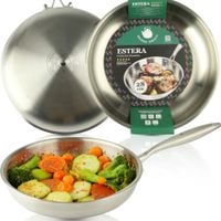 PATELNIA 28 CM STALOWA NIEPRZYWIERAJĄCA NON-STICK DO SMAŻENIA INDUKCJA GAZ