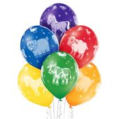 Balony lateksowe farma zwierzęta 30 cm 3 szt.