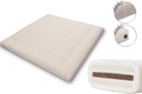 Materac 200x200 z kokosem i 2x lateks - Futon Comfort Relax - Ecru