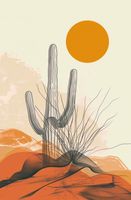 Plakat 56,6x86,4cm Pustynne Osamotnienie