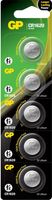 BATERIA GUZIKOWA LITOWA 3V CR1620 - 5 SZT - GP CR1620-U5
