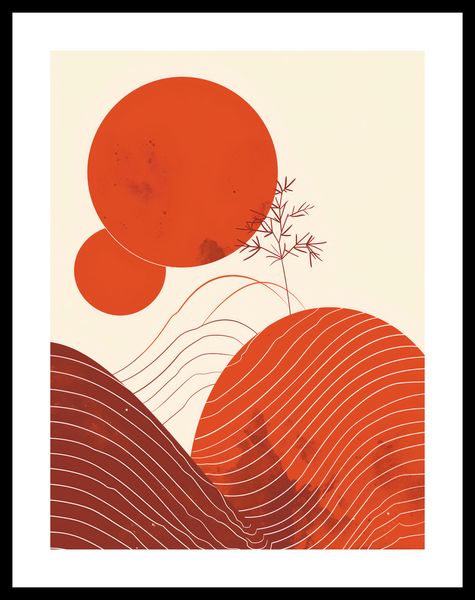 Plakat 30x40cm Ciepło Czerwieni zdjęcie 3