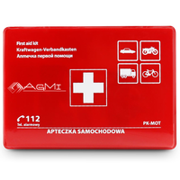 Apteczka Pierwszej Pomocy Samochodowa Obudowa Bandaż Kompres Plastry