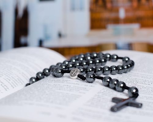 Różaniec z kamieni hematytu RT-31 na Arena.pl