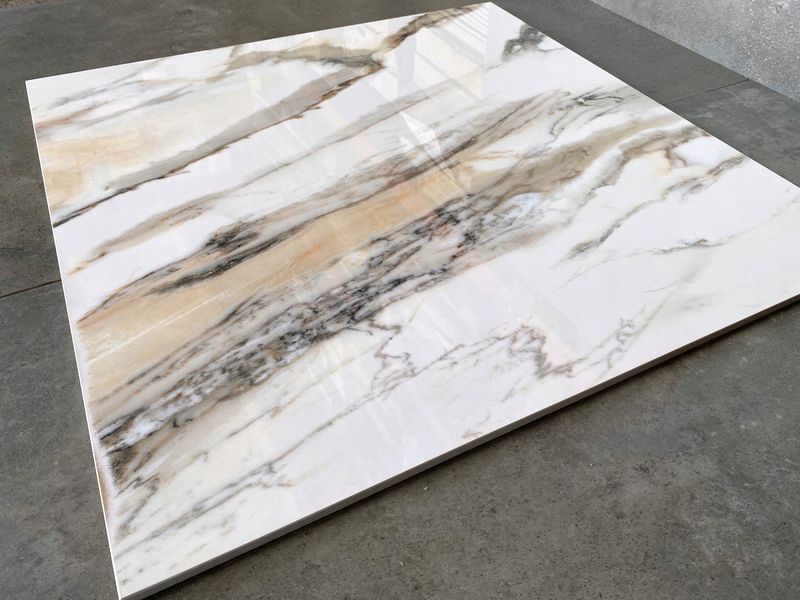 BIAŁY MARMUR gres 60x60 CALACATTA wysoki POŁYSK!!! zdjęcie 1