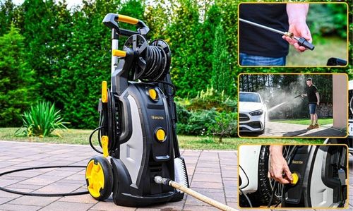 Myjka ciśnieniowa pompa mosiężna 3200W Indukcja 350bar ZESTAW PRO na Arena.pl