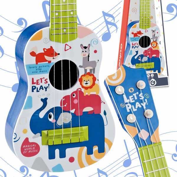 WOOPIE Gitara Klasyczna dla Dzieci Niebieska 57cm zdjęcie 1