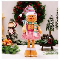 DUŻY ŚWIĄTECZNY SKRZAT PIERNIK TELESKOPOWE NOGI GNOM OZDOBA ROZSUWANY 52cm