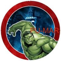 Opłatek na tort AVENGERS Batman Iron Man Hulk Thor CPT. Ameryka Spiderman