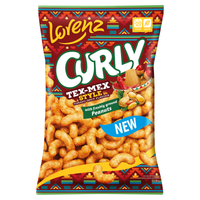 Lorenz Curly Chrupki o smaku pikantnych pomidorów 100 g