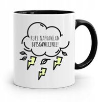 Kubek Czarny Prezent Dla Hydraulika Błyskawicznie Z Nadrukiem Ze Zdjęciem