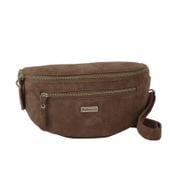 Zamszowa nerka damska Barberinis - Beżowa ciemna