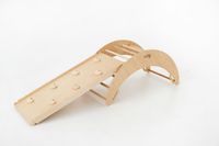 Plac zabaw do domu Moon Plus | drewno | Bujak + zjeżdżalnia 2w1