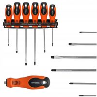 Zestaw śrubokrętów 6 sztuk krzyżowe płaskie magnetyczne KD10912