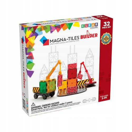 Magna-Tiles, klocki magnetyczne Builder 32 el. na Arena.pl