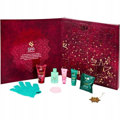 KALENDARZ ADWENTOWY Z KOSMETYKAMI ZESTAW KOSMETYKI DO PIELĘGNACJI SPA na Arena.pl