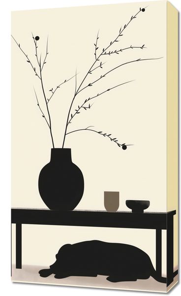 Obraz 40x70cm Wypocznij Psino zdjęcie 1