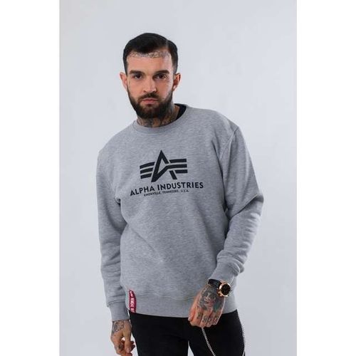 Alpha Industries BASIC SWEATER 17 GREY HEATHER Rozmiar - M na Arena.pl