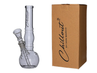 Bongo szklane Chillout 20 cm fajka wodna profilowana przezroczysta