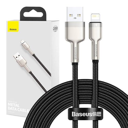kabel usb do lightning baseus cafule, 2.4a, 2m (czarny) na Arena.pl