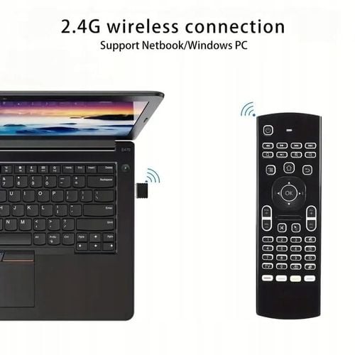 MX3 Podświetlana Myszka Zdalna 2.4G Bezprzewodowa klawiatura dla Android TV na Arena.pl