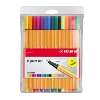 Cienkopisy Point 88 Podstawowe Kolory + Neonowe (15 Sztuk)