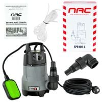 POMPA ZATAPIALNA DO BRUDNEJ WODY NAC SPE 40D-L MOC 400 W WYDAJ. 9000 Litr/h