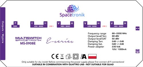 Multiswitch 9/8 Spacetronik E-Series MS-0908E na Arena.pl