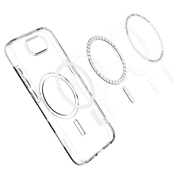 spigen liquid crystal mag magsafe iphone 16e clear zdjęcie 6