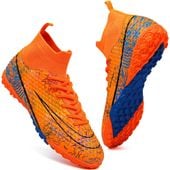 Buty piłkarskie korki turfy ze skarpetą pomarańczowe treningowe r. 46