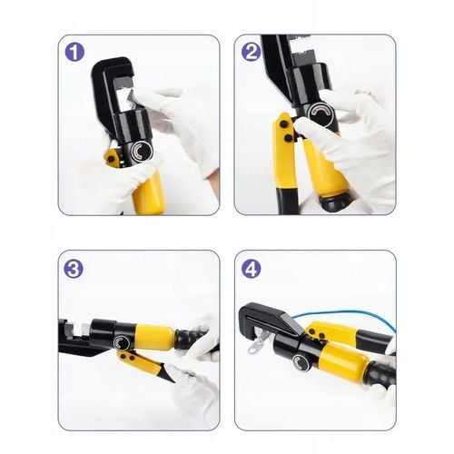 ZACISKARKA HYDRAULICZNA DO TULEJEK KABLOWYCH MATRYCE 4-70MM ZESTAW XL na Arena.pl