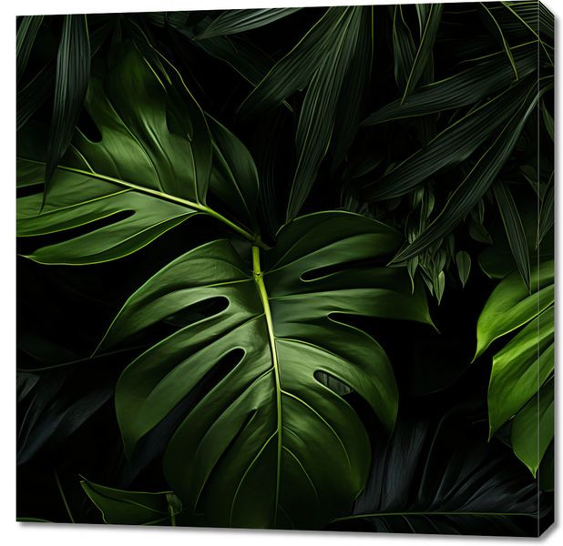 Obraz 90x90cm Zielony Szept zdjęcie 1
