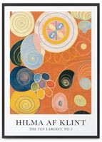 Plakat Hilma af Klint The ten largest no. 3 50x70 cm w czarnej ramie