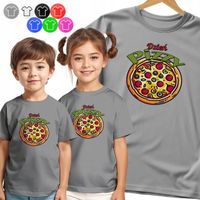 KOSZULKA DZIECIĘCA NA DZIEŃ PIZZY DNI SZKOLNE PRZEDSZKOLNE PIZZA - 146 L
