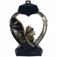 Duży lampion 33cm w kształcie serca z dedykacją dla Mamy z wierszem